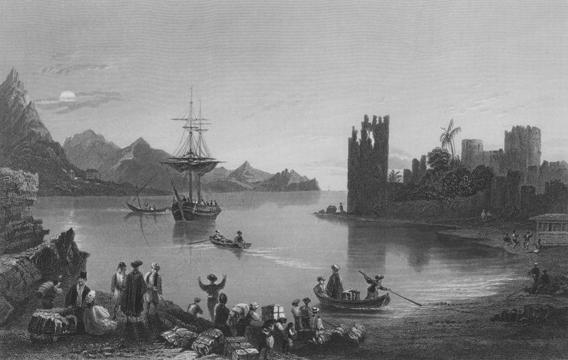 Kalendria, côte de Cilicie - William Henry Bartlett