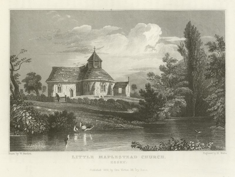 Église de Little Maplestead, Essex - William Henry Bartlett
