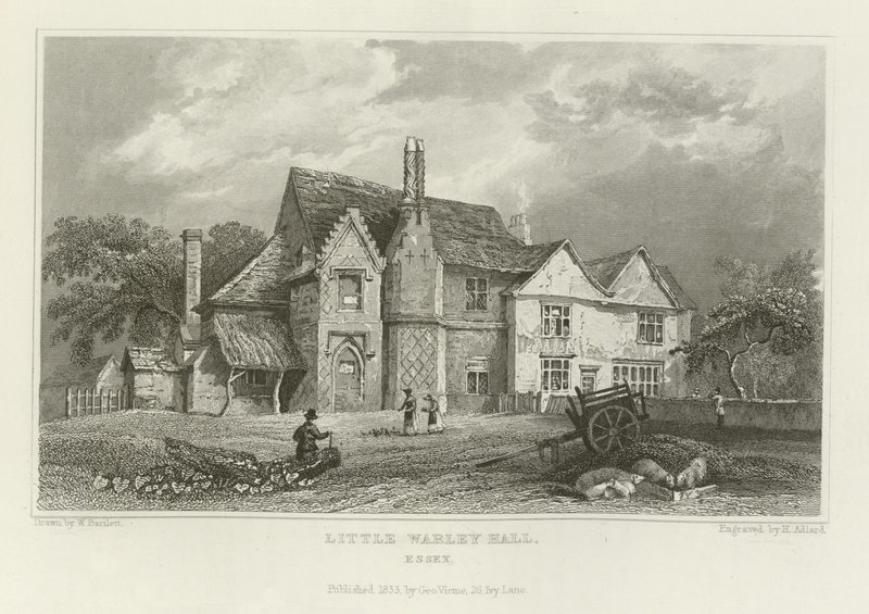 Little Warley Hall, Essex - William Henry Bartlett