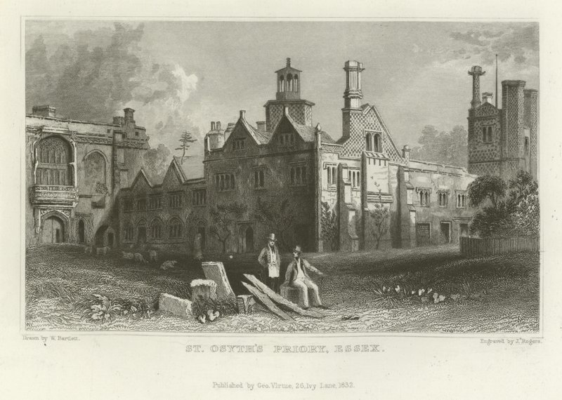 Prieuré de St Osyth, Essex - William Henry Bartlett