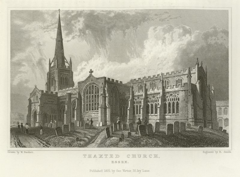 Église de Thaxted, Essex - William Henry Bartlett