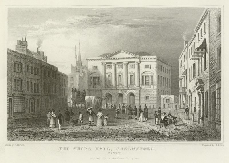 Le Shire Hall, Chelmsford, Essex - William Henry Bartlett