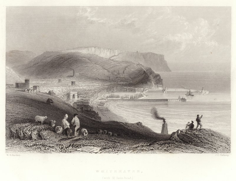 Whitehaven, (avec St Bees-head) - William Henry Bartlett