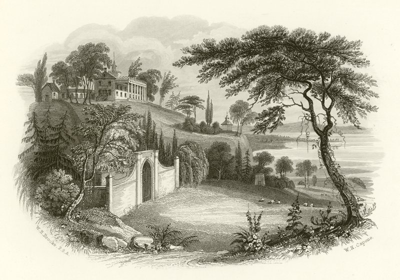 Résidence et Tombe de Washington, Mount Vernon, sur le Potomac - William Henry Brooke