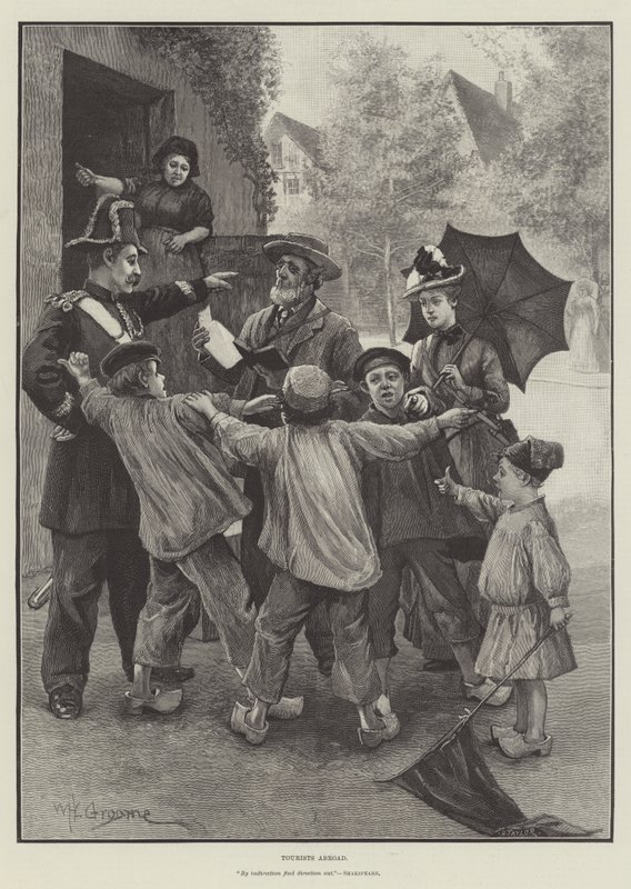 Touristes à l