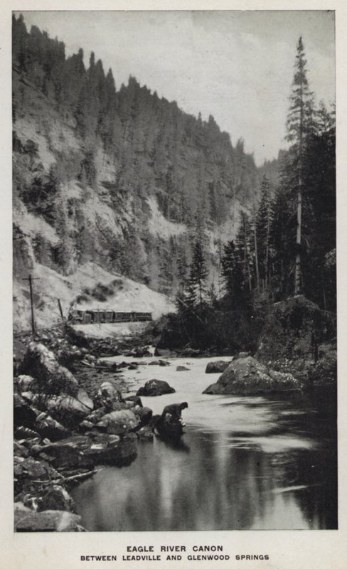 Canyons du Colorado : Eagle River Canon, entre Leadville et Glenwood Springs - William Henry Jackson