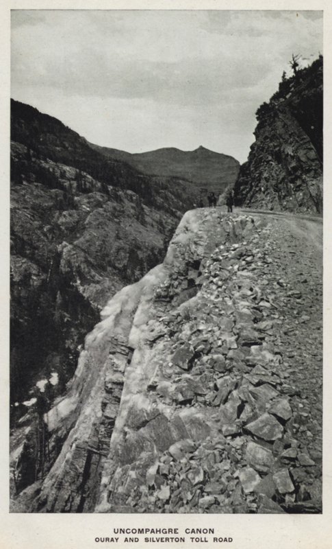 Canyons du Colorado : Uncompahgre Canon, route à péage Ouray et Silverton - William Henry Jackson