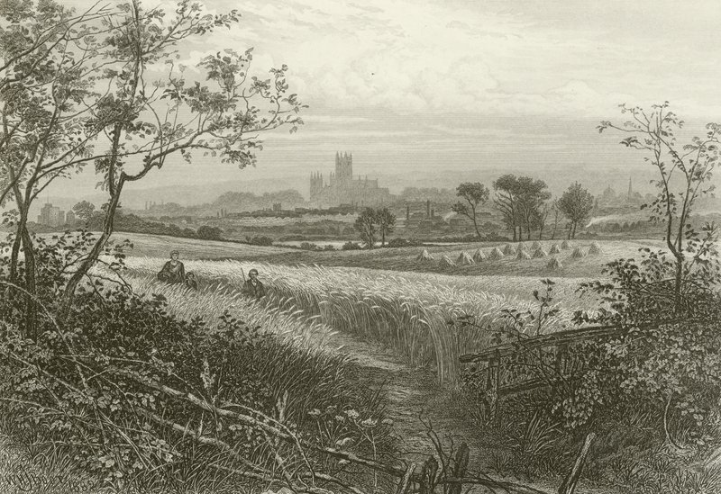 Cathédrale de Canterbury, depuis Harbledown - William Henry James Boot