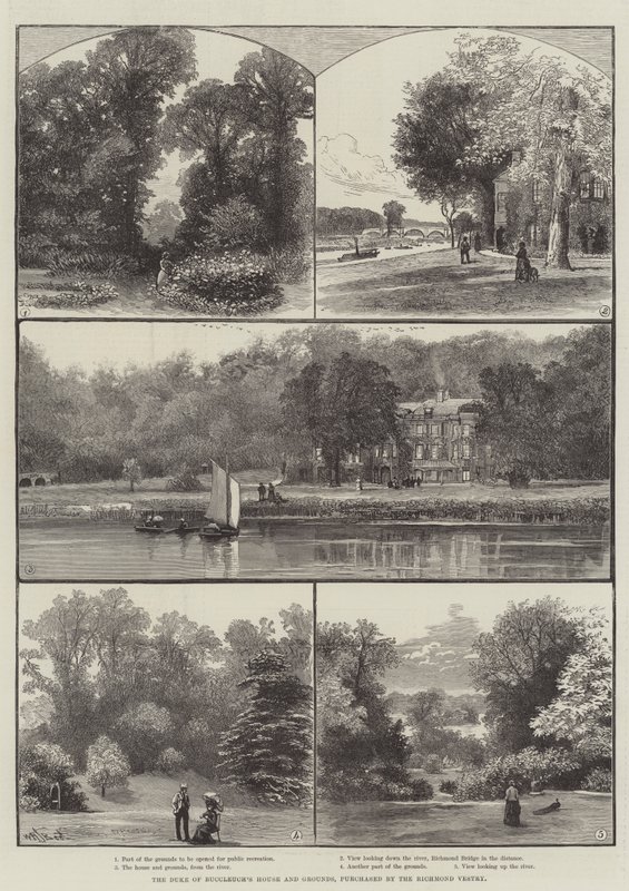 La maison et les terrains du duc de Buccleuch, achetés par la paroisse de Richmond - William Henry James Boot