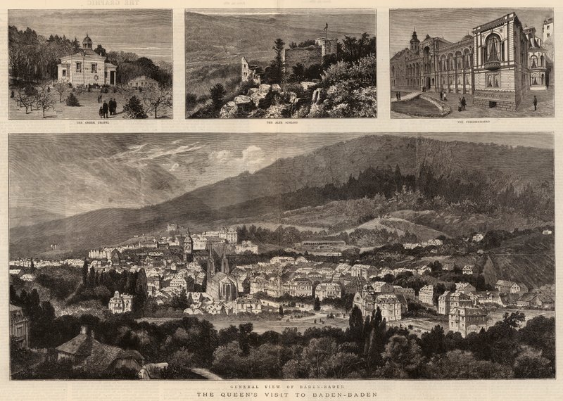La visite de la reine à Baden-Baden - William Henry James Boot