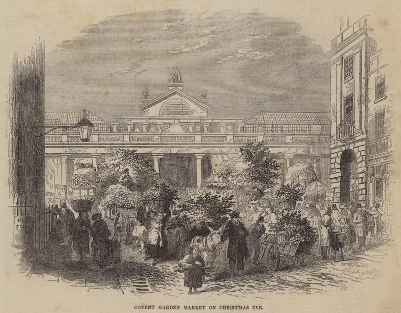 Marché de Covent Garden la veille de Noël - William Henry Pike