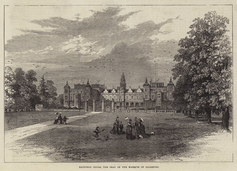 Hatfield House, la résidence du marquis de Salisbury - William Henry Pike