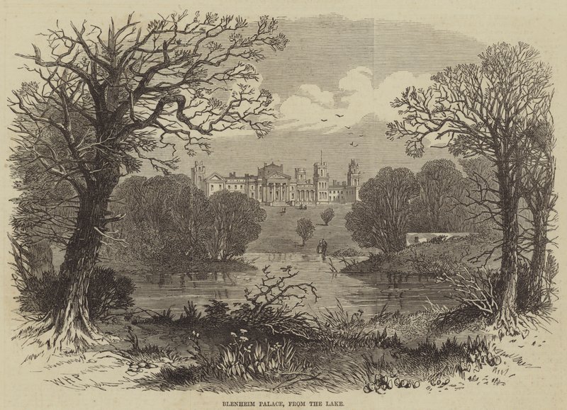 Palais de Blenheim, depuis le lac - William Henry Prior