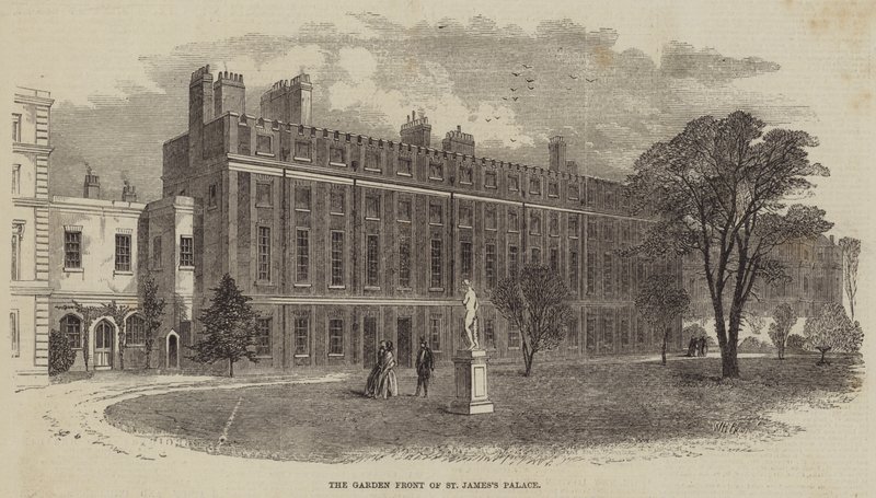 La façade du jardin du palais de St James - William Henry Prior