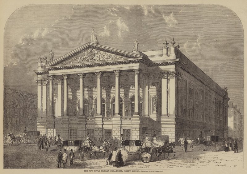 Le nouvel opéra royal italien, Covent Garden, Edmund Barry, architecte - William Henry Prior