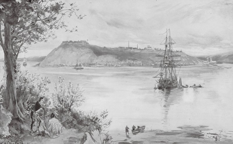 Vue de la ville et de la forteresse de Québec, AD 1759 - William Heysham (after) Overend