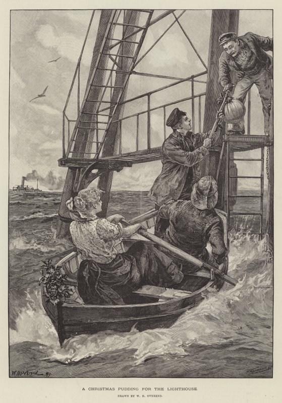 Un pudding de Noël pour le phare - William Heysham Overend