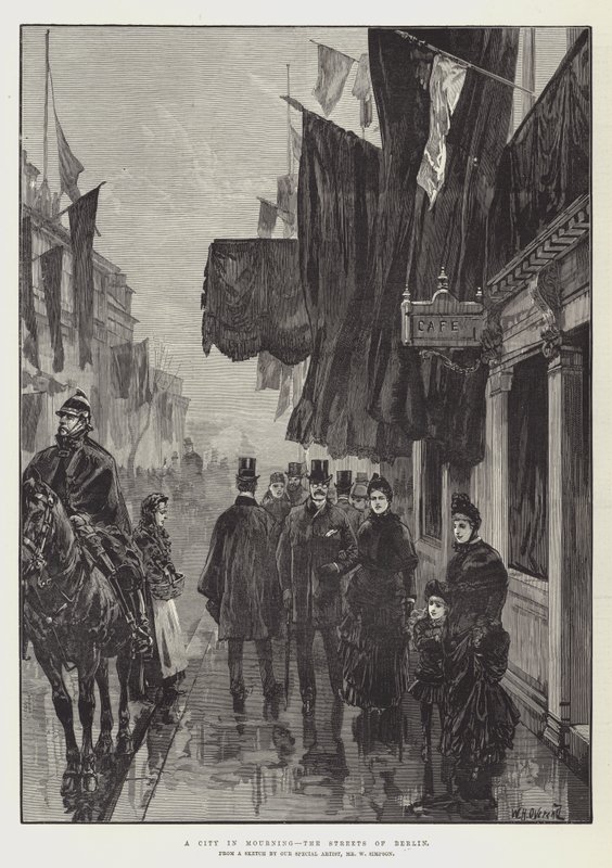 Une ville en deuil, les rues de Berlin - William Heysham Overend