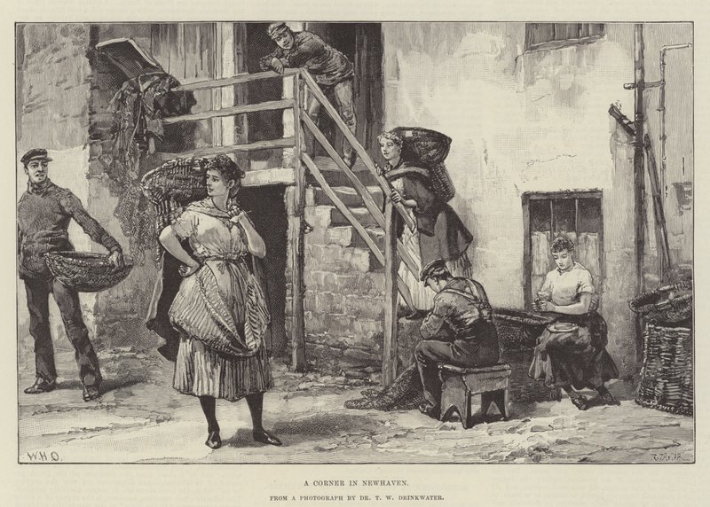 Un coin à Newhaven - William Heysham Overend