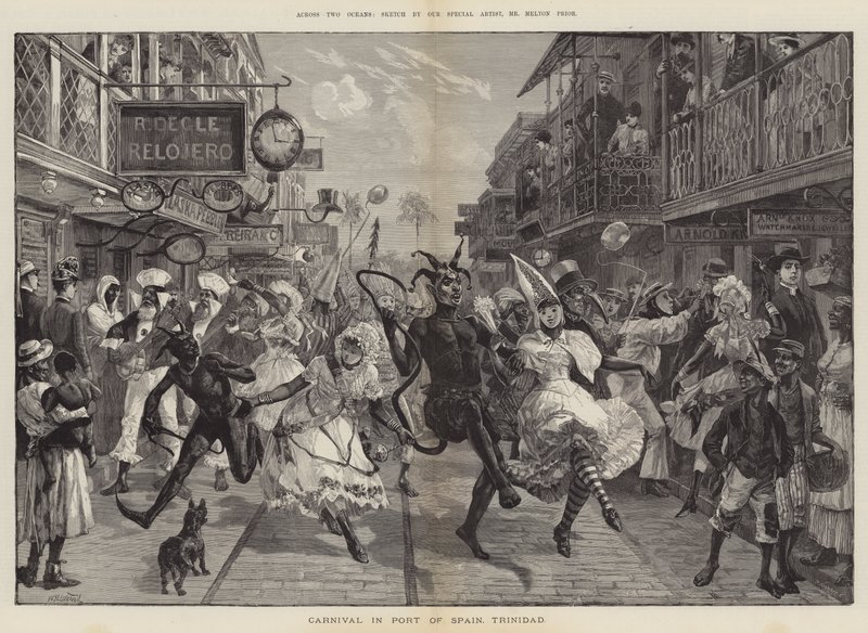 À travers deux océans, Carnaval à Port of Spain, Trinidad - William Heysham Overend