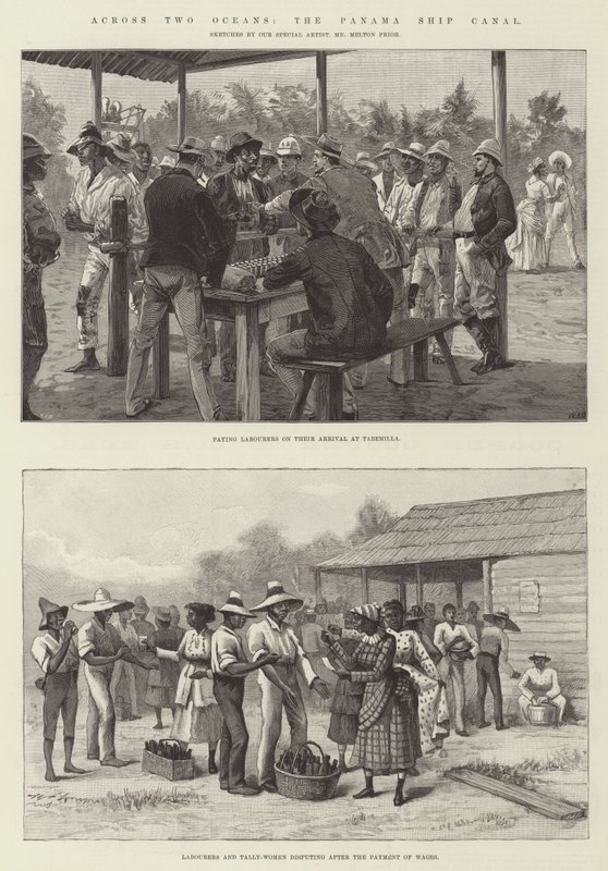 À travers deux océans, le canal de Panama - William Heysham Overend