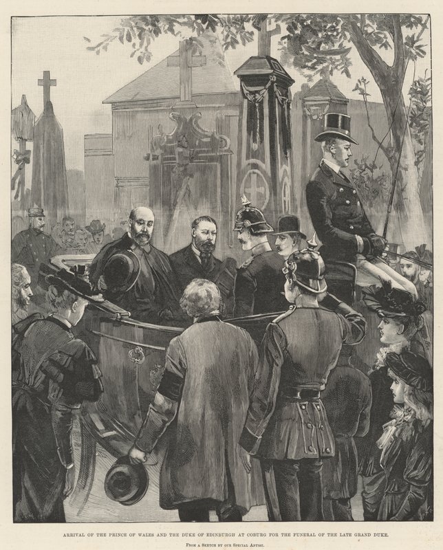 Arrivée du Prince de Galles et du Duc d
