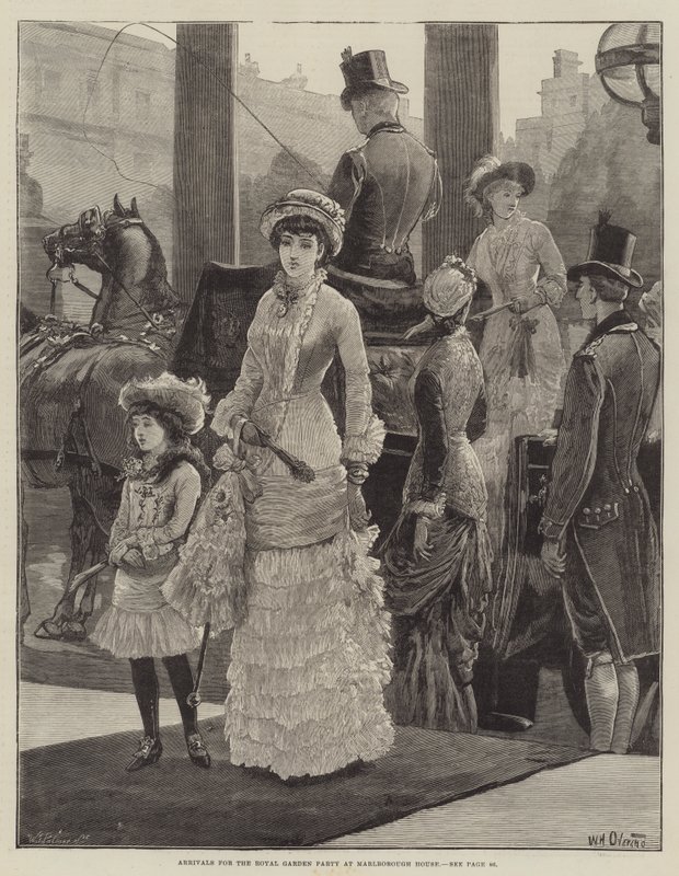 Arrivées pour la fête royale au jardin de Marlborough House - William Heysham Overend