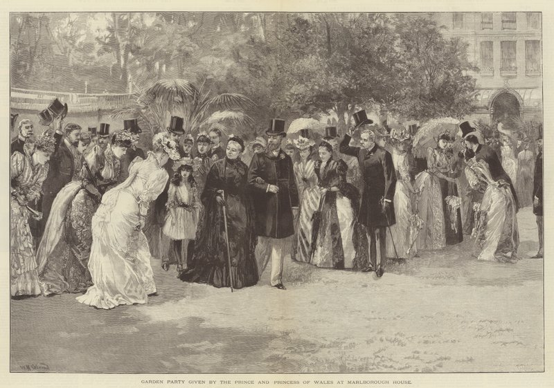 Garden Party donnée par le Prince et la Princesse de Galles à Marlborough House - William Heysham Overend