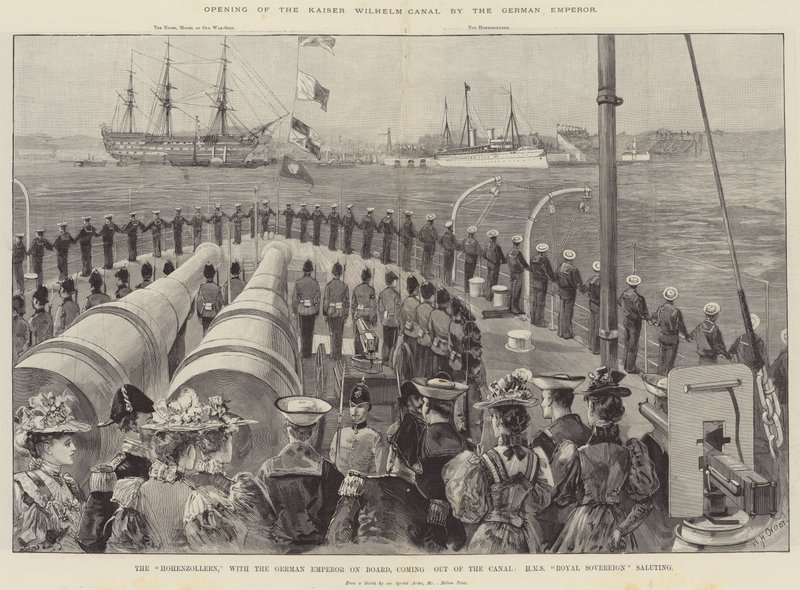 Ouverture du canal Kaiser Wilhelm par l