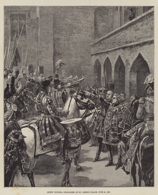La reine Victoria proclamée au palais de St James, 21 juin 1837 - William Heysham Overend