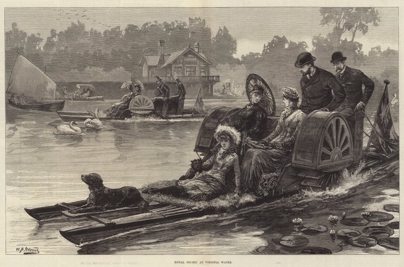 Pique-nique royal à Virginia Water - William Heysham Overend
