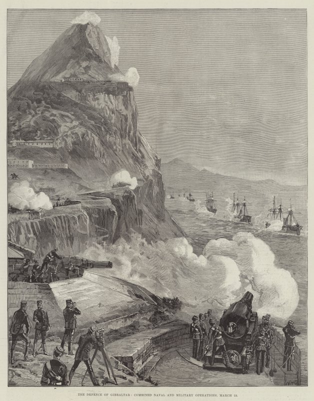 La Défense de Gibraltar, opérations navales et militaires combinées, 13 mars - William Heysham Overend