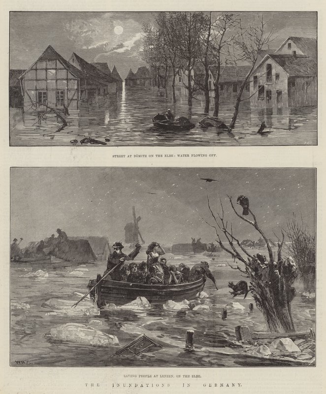 Les Inondations en Allemagne - William Heysham Overend