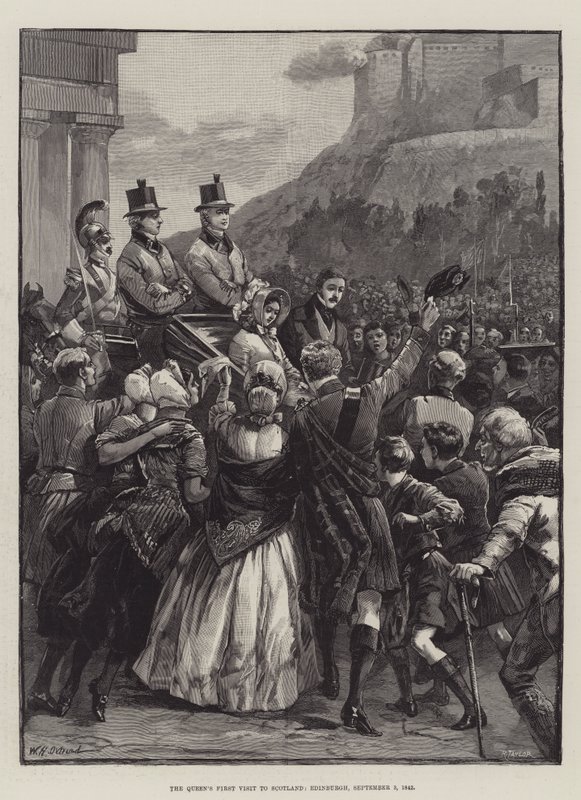La première visite de la reine en Écosse, Édimbourg, 3 septembre 1842 - William Heysham Overend