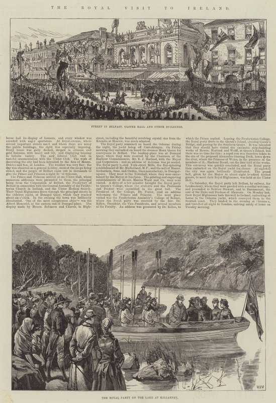 La visite royale en Irlande - William Heysham Overend