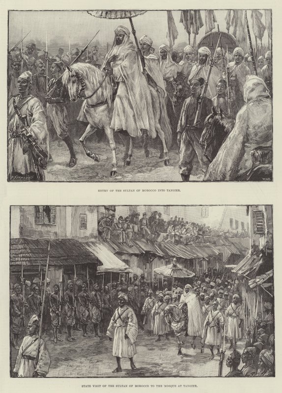 Le sultan du Maroc à Tanger - William Heysham Overend