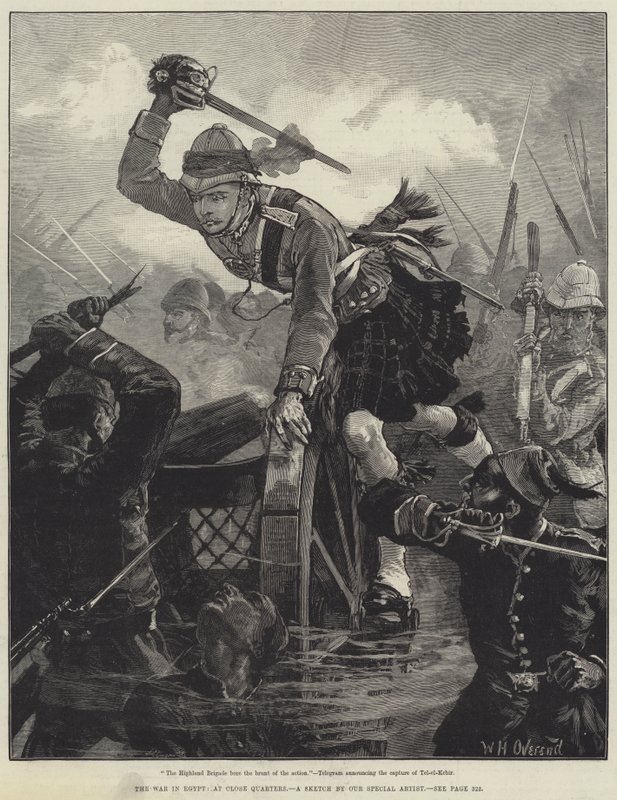 La guerre en Égypte, au corps à corps - William Heysham Overend