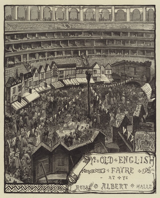 La vieille foire anglaise, au Royal Albert Hall - William Heysham Overend