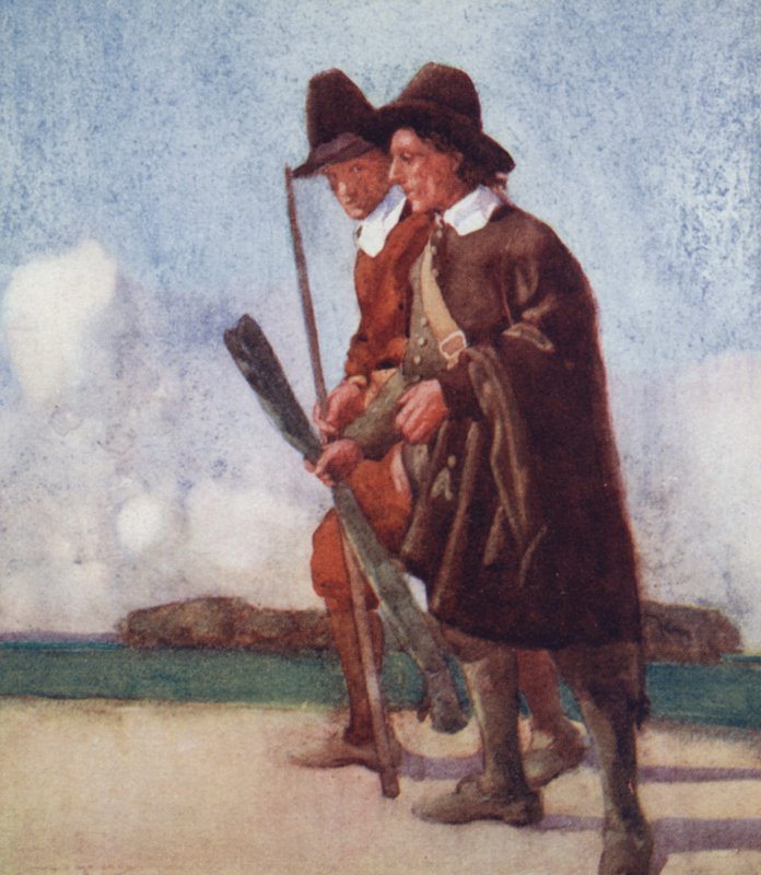 Illustration pour The Compleat Angler par Izaak Walton - William Lee Hankey