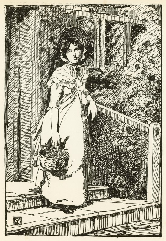 Illustration pour The Deserted Village par Oliver Goldsmith - William Lee Hankey