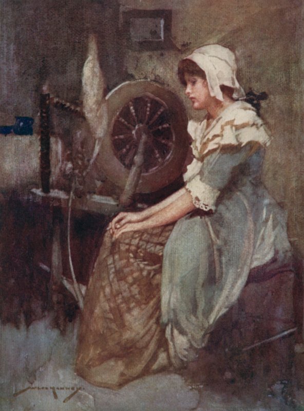Illustration pour The Deserted Village par Oliver Goldsmith - William Lee Hankey
