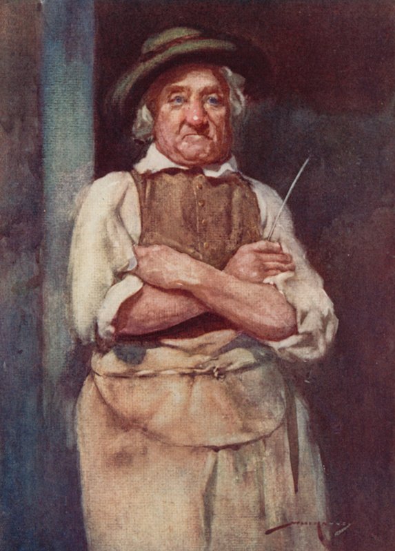 Illustration pour The Deserted Village par Oliver Goldsmith - William Lee Hankey
