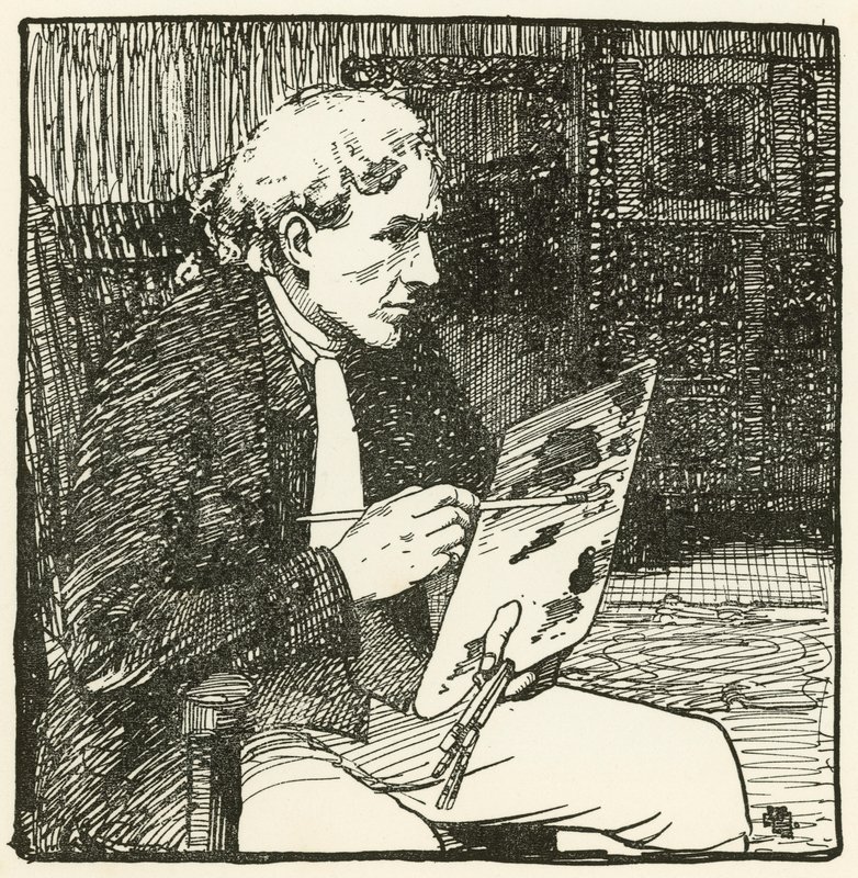 Illustration pour The Deserted Village par Oliver Goldsmith - William Lee Hankey