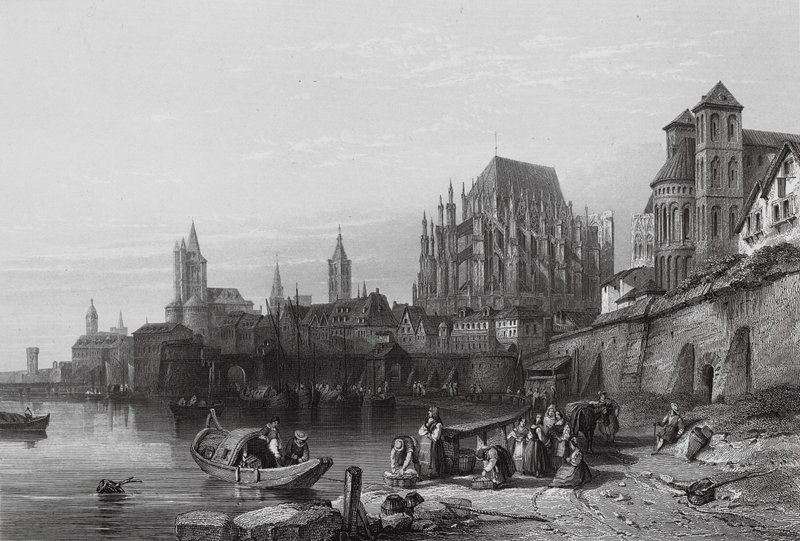 La ville de Cologne, sur le Rhin - William Leighton (after) Leitch