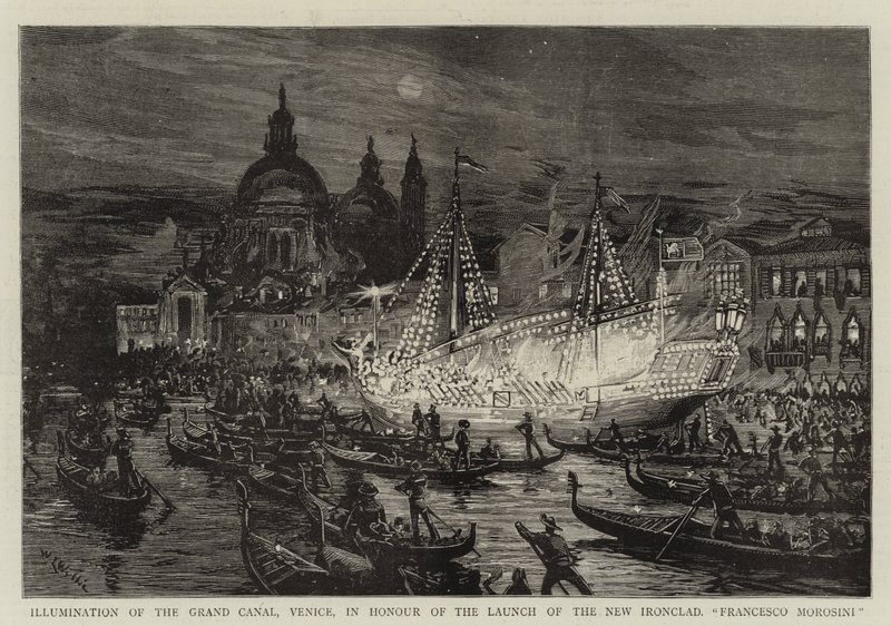 Illumination du Grand Canal, Venise, en l