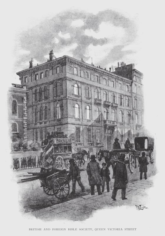 Société biblique britannique et étrangère, rue Queen Victoria - William Luker