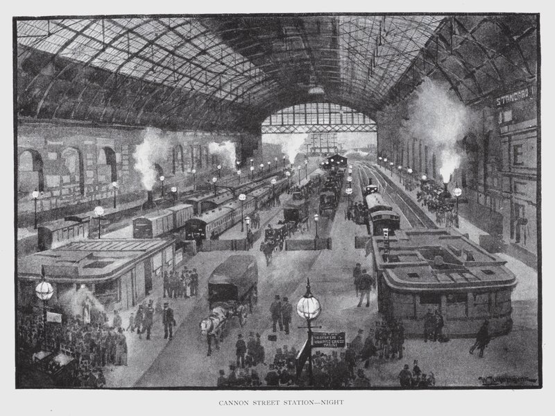 Gare de Cannon Street, nuit - William Luker