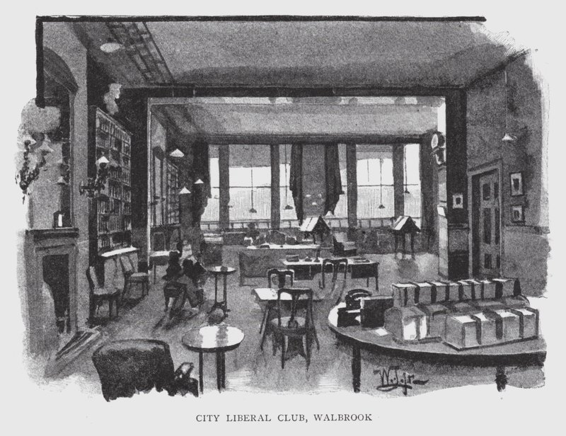 City Liberal Club, Walbrook - William Luker