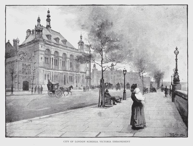 Écoles de la ville de Londres, Victoria Embankment - William Luker