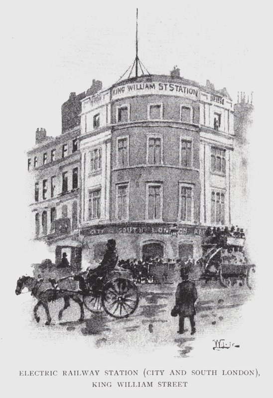 Gare de Chemin de Fer Électrique, City et South London, King William Street - William Luker